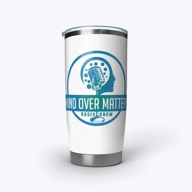 Mind Over Matters Radio White Travel Mug